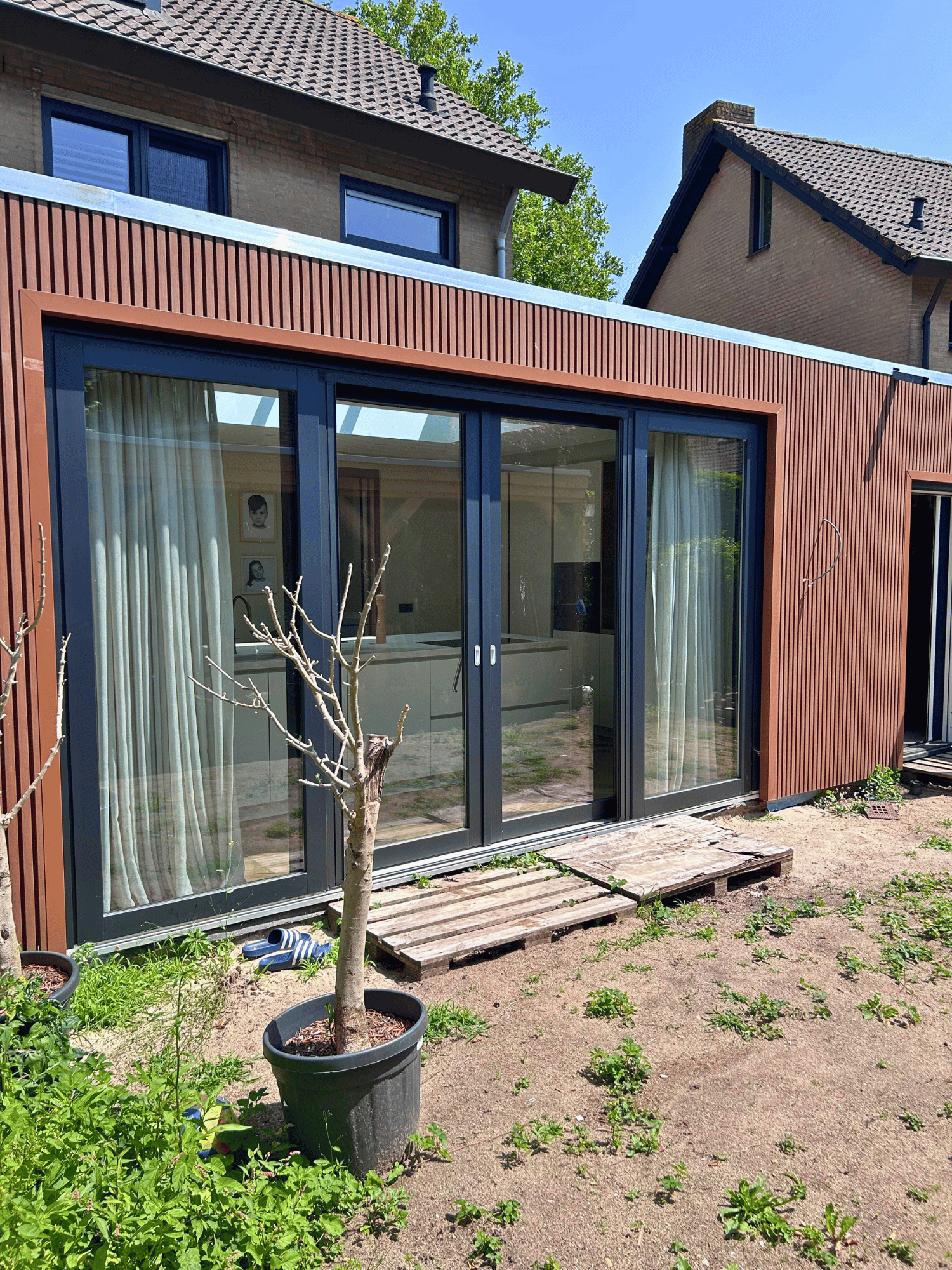 Kunststof schuifpui met breed panoramisch uitzicht