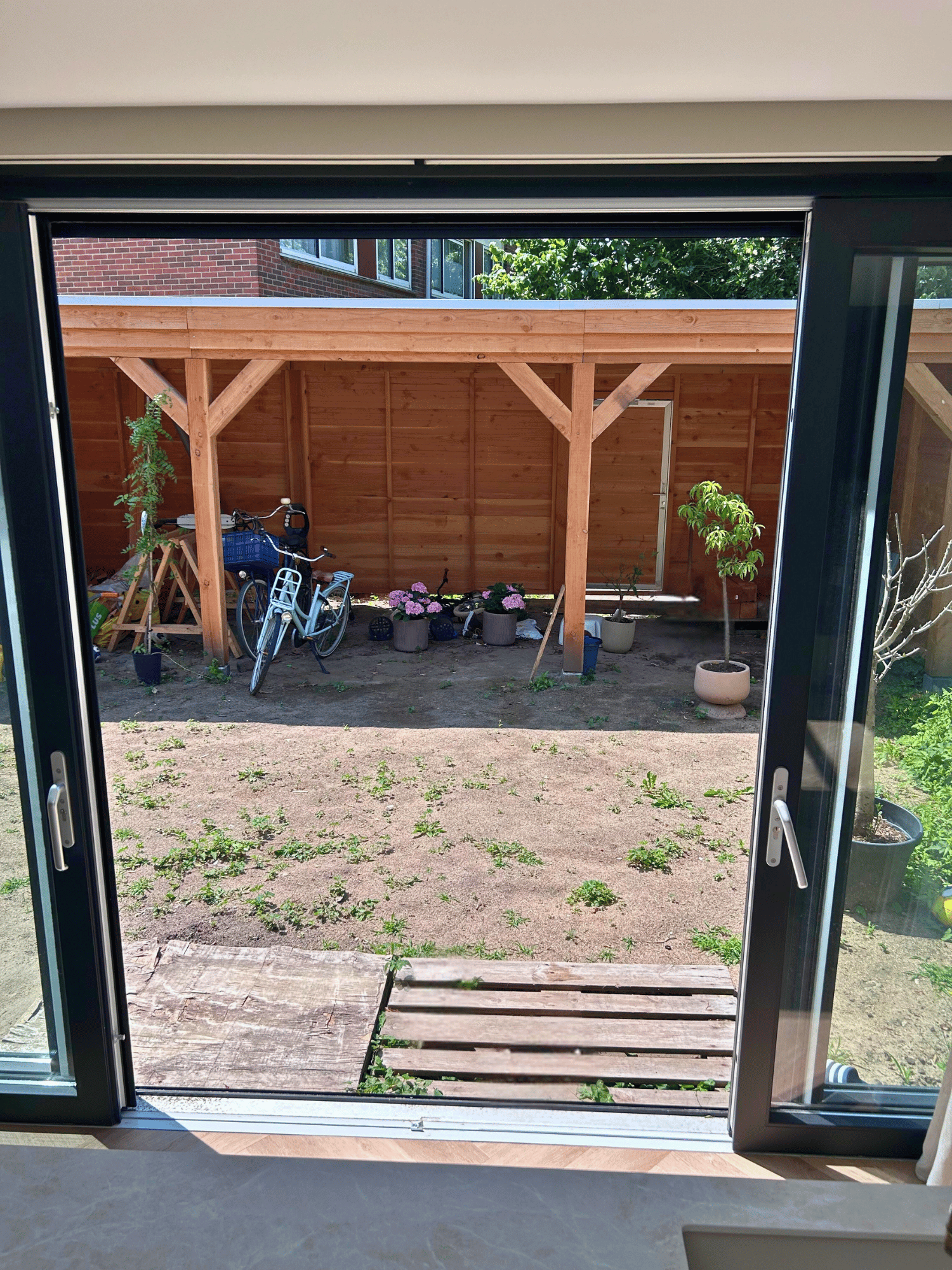 Schuifpui in moderne woning